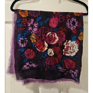 Floral Patterned Scarf